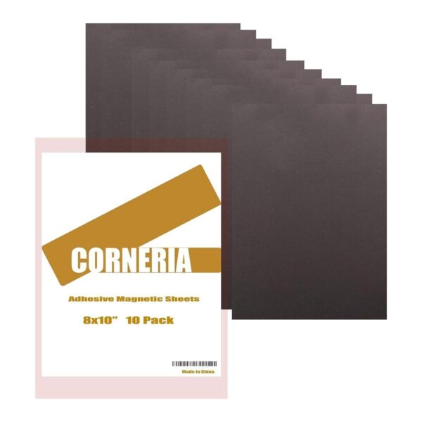 Corneria Paquete de 10 hojas magnéticas adhesivas