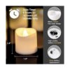 Homemory Paquete de 12 velas votivas LED sin llama luz de_2