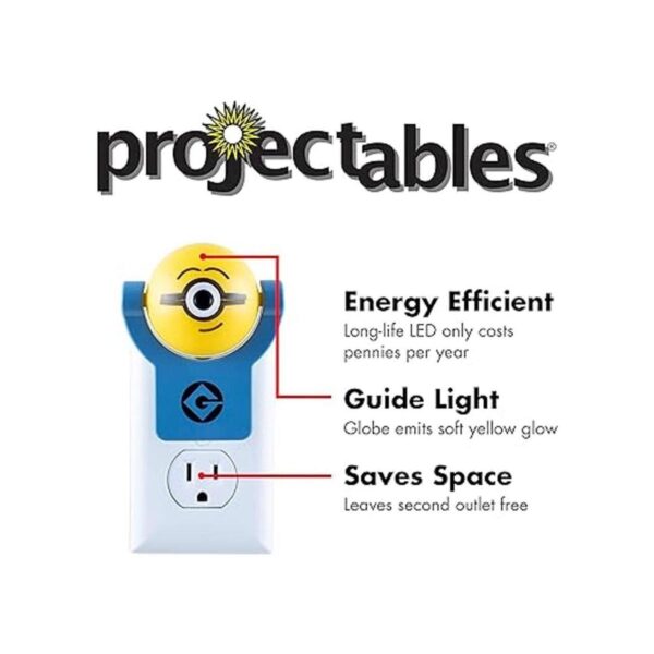 Minions Projectables Luz nocturna enchufable para niños_4