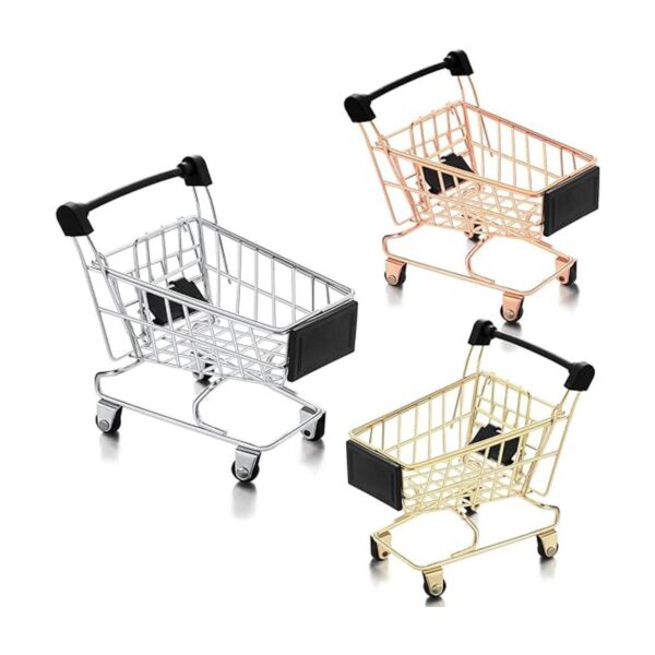 Hotop Carrito de compras pequeño de 3 colores carrito de