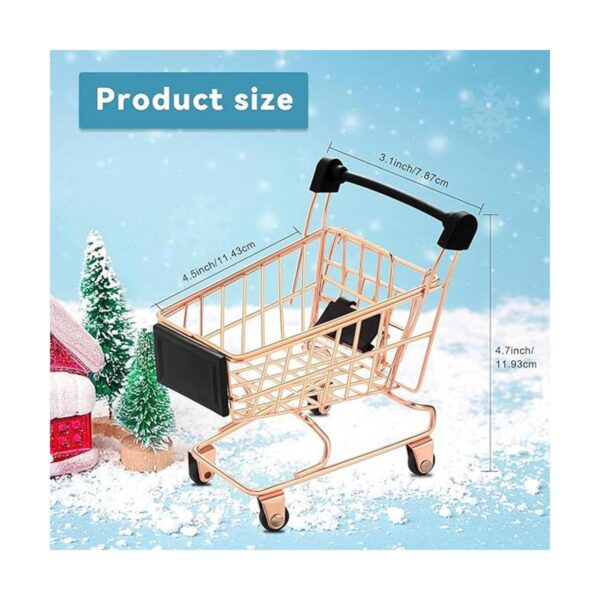 Hotop Carrito de compras pequeño de 3 colores carrito de