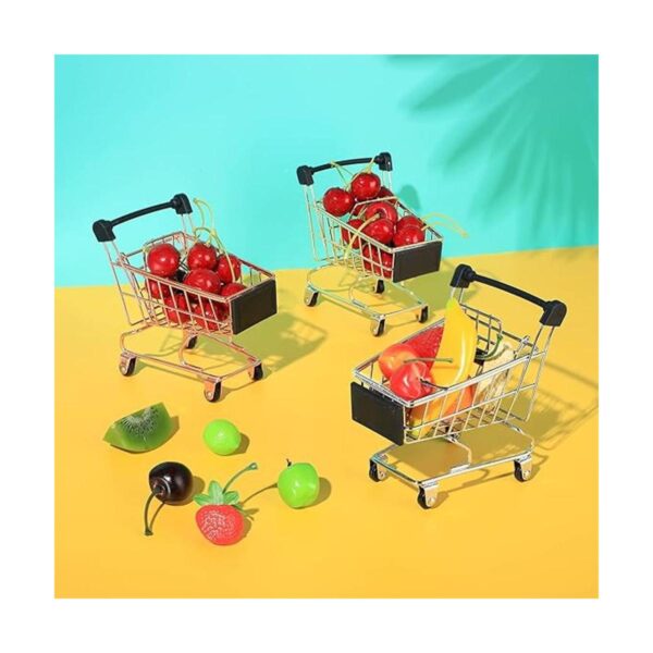 Hotop Carrito de compras pequeño de 3 colores carrito de