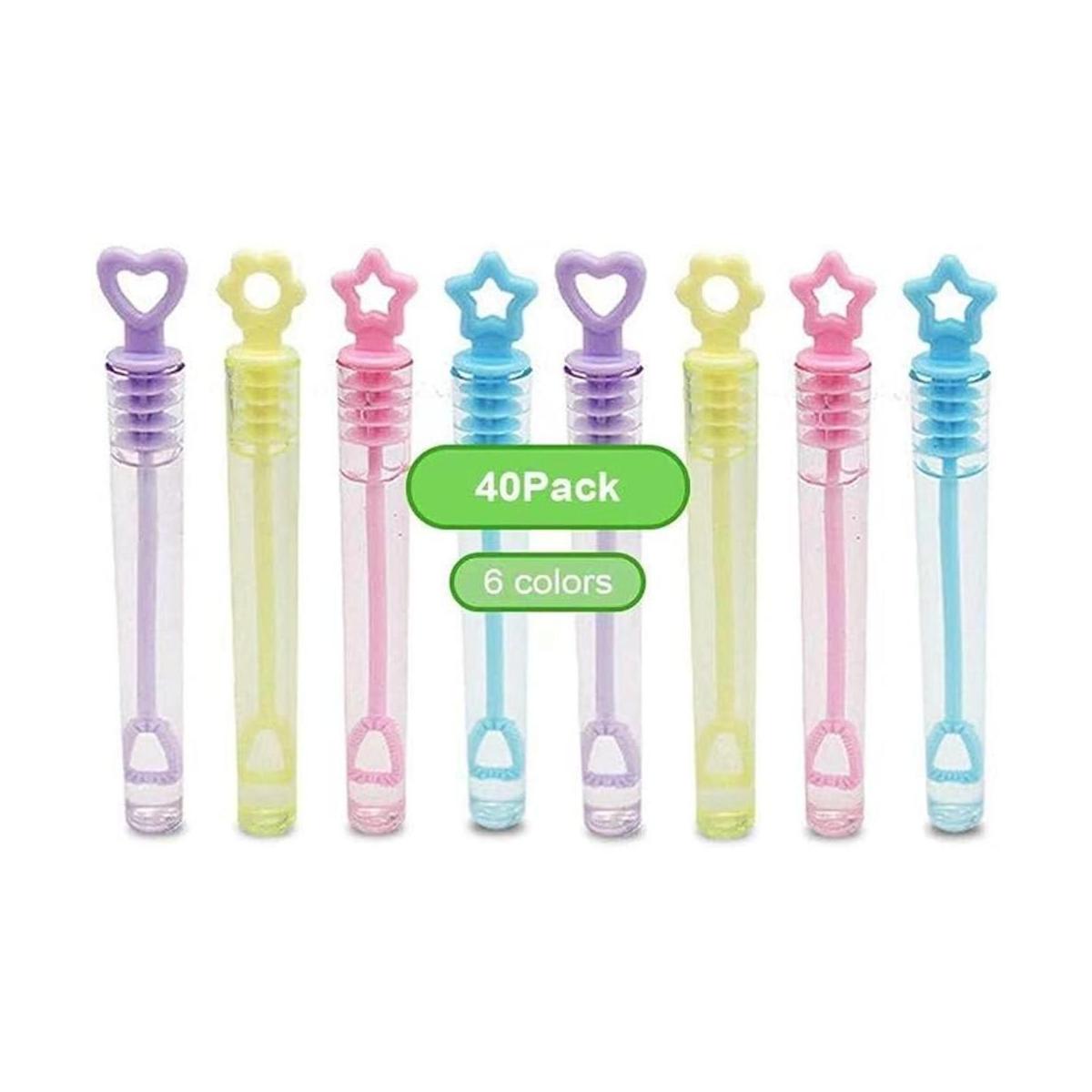 LUCKY SLD Paquete de 40 mini varitas de burbujas surtidas