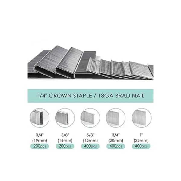NEU MASTER Kit combinado de grapas de corona estrecha de_3