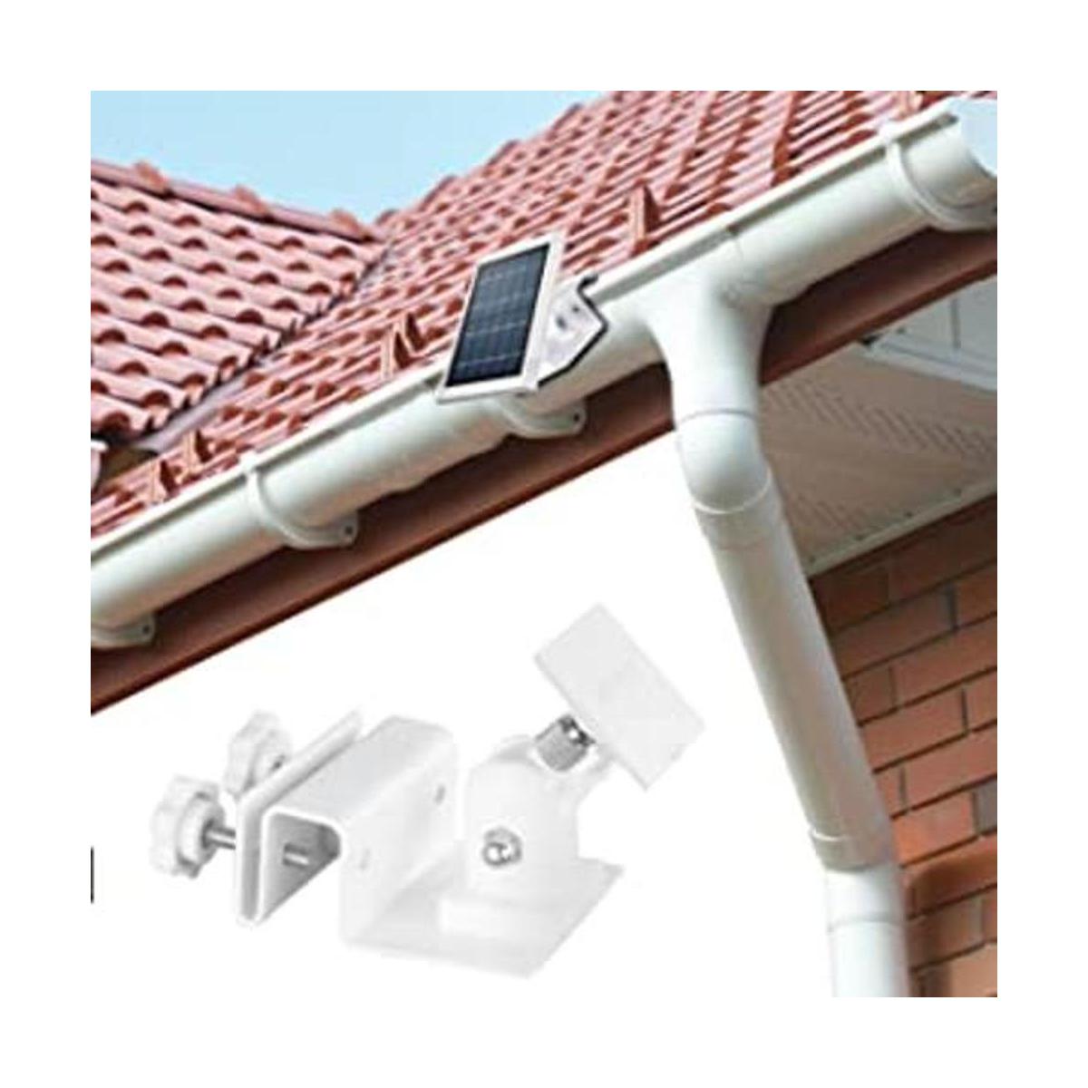 OkeMeeo Soporte de canalón para panel solar de anillo