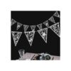 Guirnalda triangular blanca para decoración de bodas