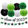 Decoración de fiesta de graduación verde clase de 2023_1