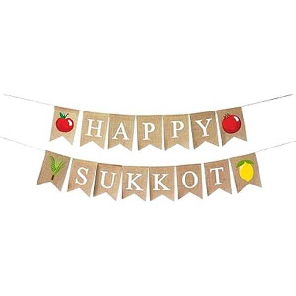 Mandala Crafts Cartel de sukkot feliz para decoraciones de_1