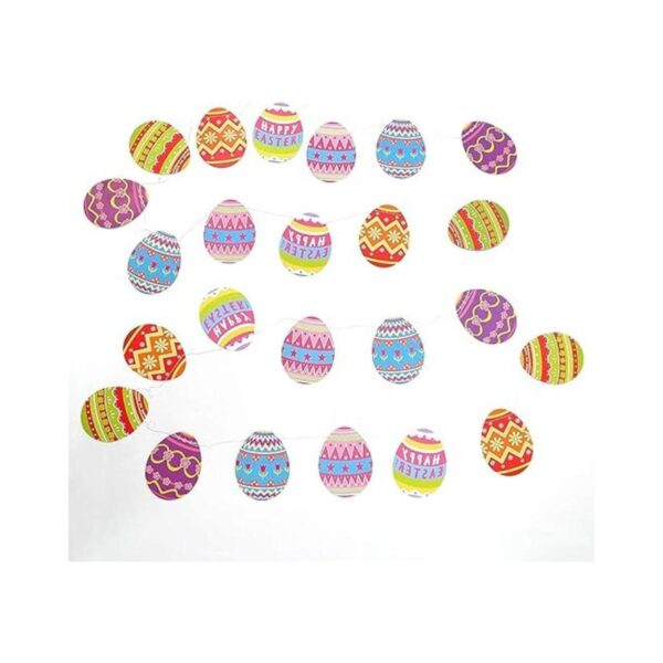 Cheerland Juego de 4 guirnaldas de huevos de Pascua para_3