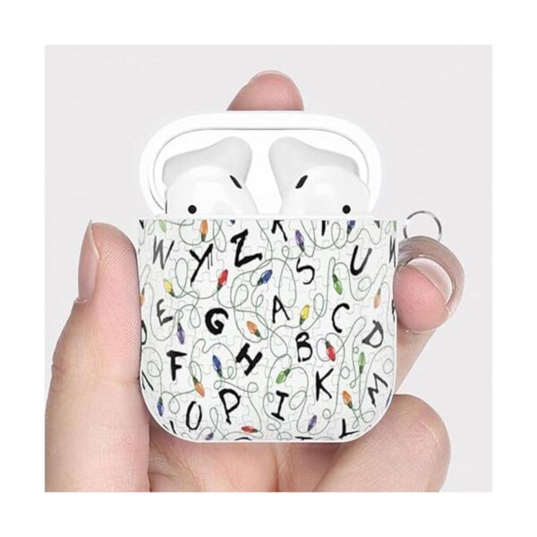 Funda para AirPods 1 y 2 Stranger Letter Things White Full_4