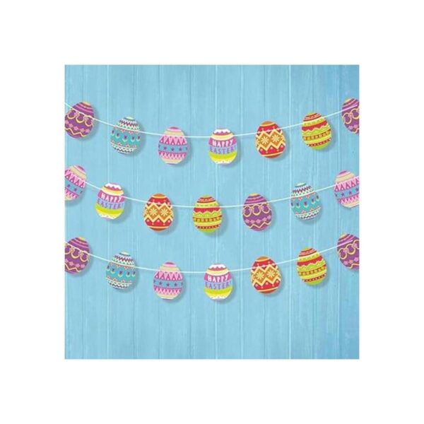 Cheerland Juego de 4 guirnaldas de huevos de Pascua para_1