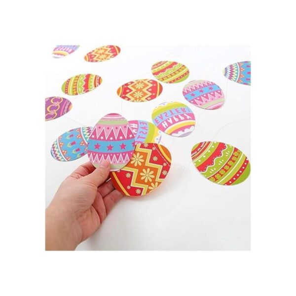 Cheerland Juego de 4 guirnaldas de huevos de Pascua para_2