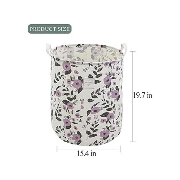 Mziart Cesta plegable para lavandería cesta grande de_2