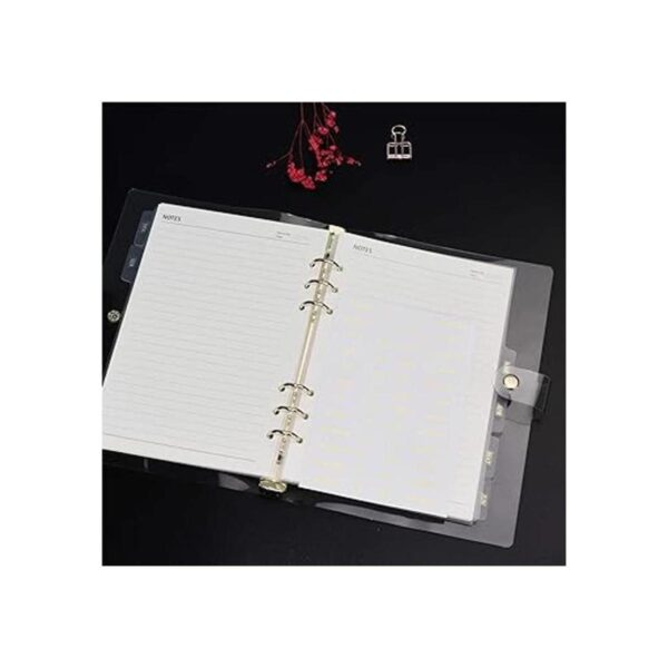 Divisores de carpeta de 6 pestañas transparentes A5 con_4