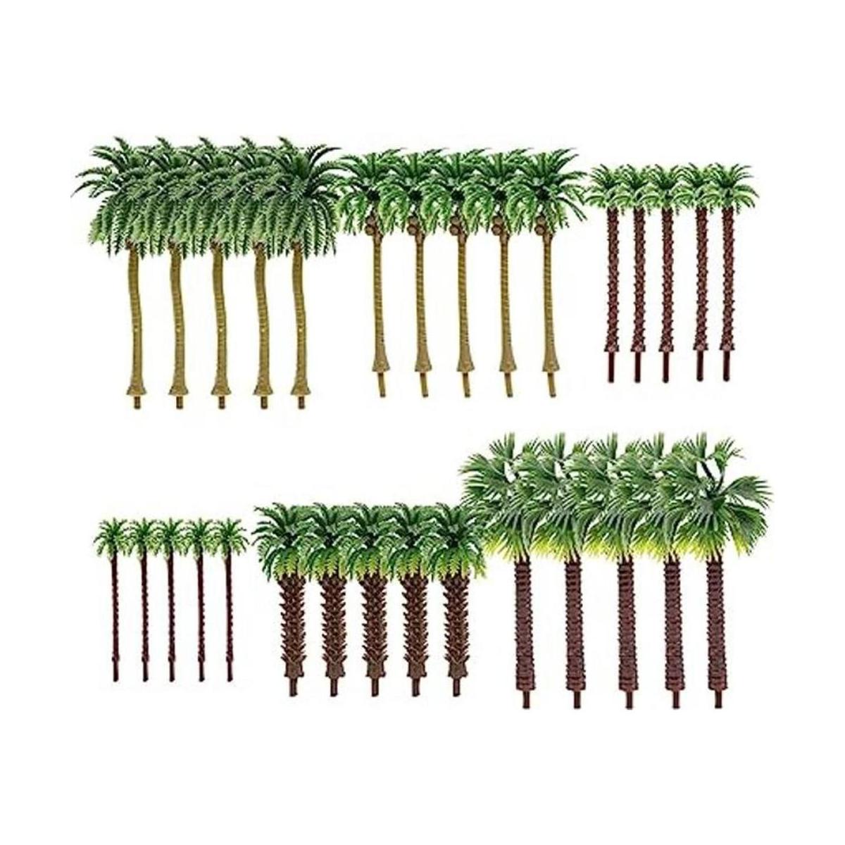 Darovly 30 piezas de palmeras modelo árboles de 5 a 3.5
