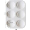 Cedilis 50 bandejas de pintura de color blanco bandeja_3