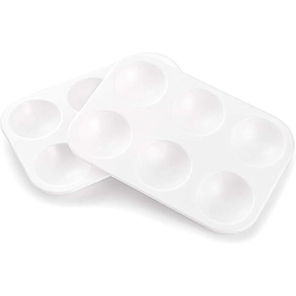 Cedilis 50 bandejas de pintura de color blanco bandeja_2