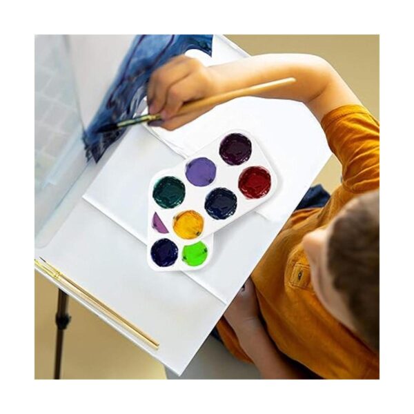 Cedilis 50 bandejas de pintura de color blanco bandeja_5