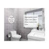 FaCraft Letrero de baño con sistema séptico letrero de