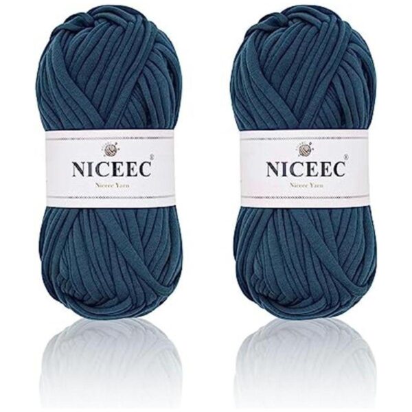 NICEEC 2 madejas de hilo de tela para tejer crochet hilo_1