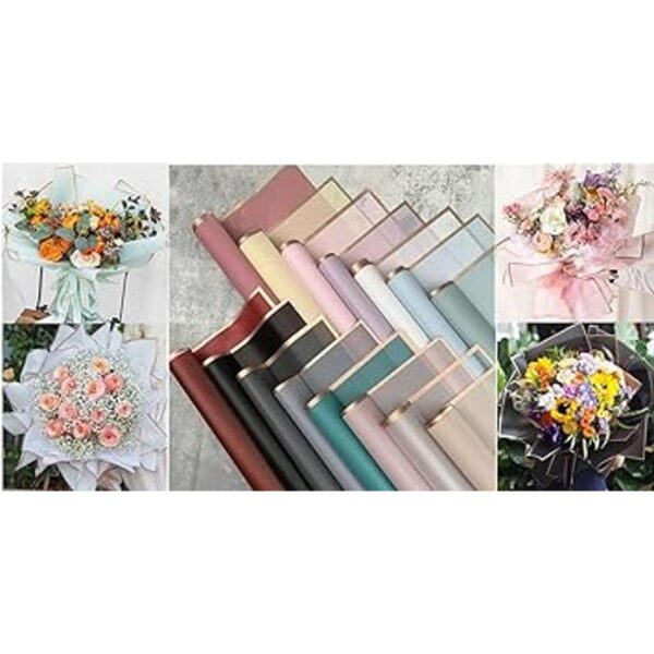 JOSON 30 hojas15 colores impermeables de papel de regalo_5