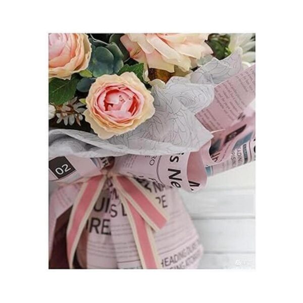 Hojas de papel de envoltura de pañuelos de flores