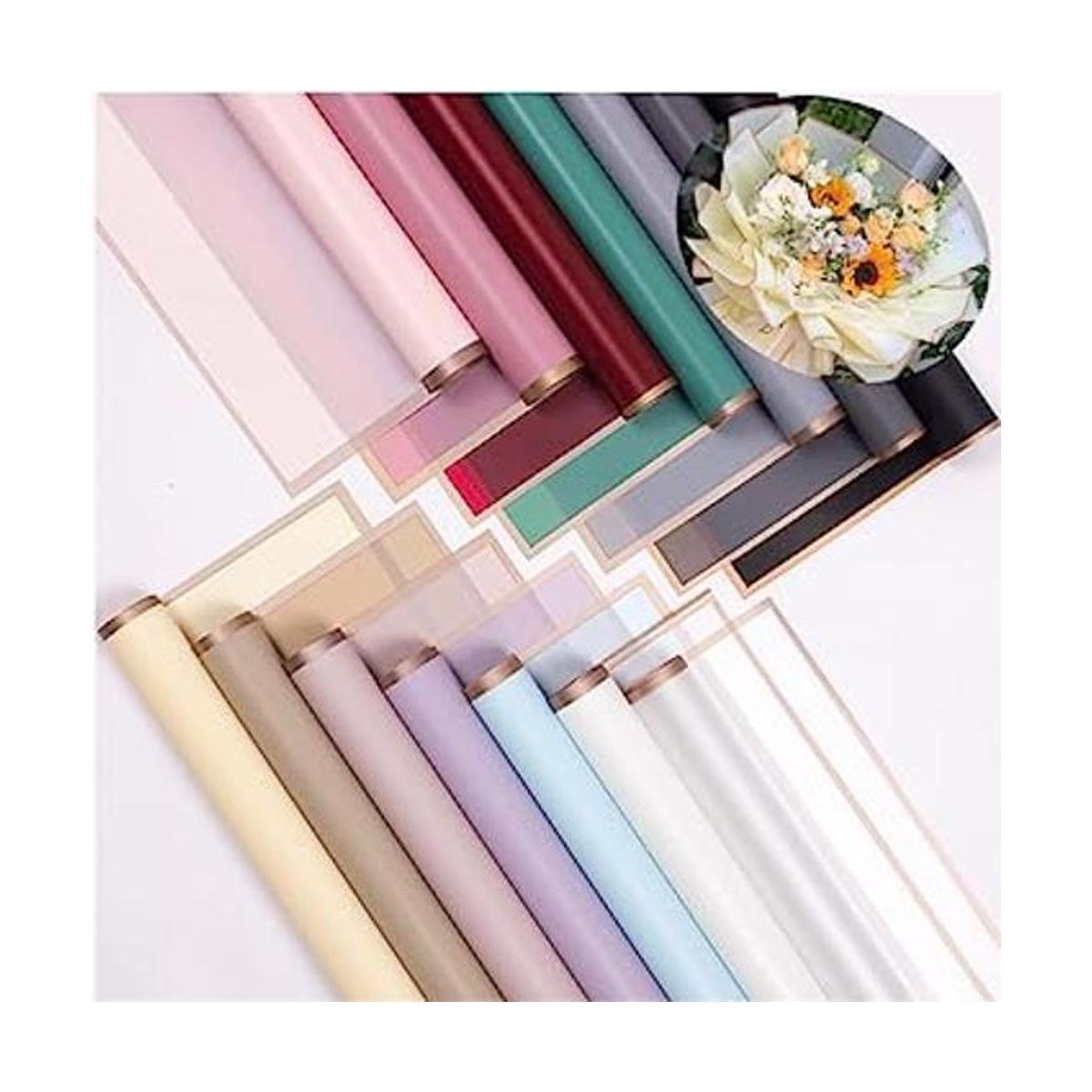 JOSON 30 hojas15 colores impermeables de papel de regalo