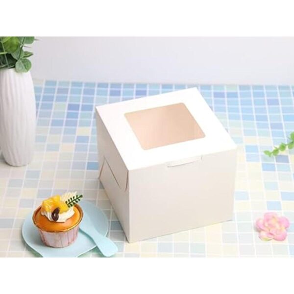 PQZKLDP Paquete de 12 cajas blancas para tartas de 6 x 6 x_6
