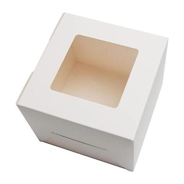 PQZKLDP Paquete de 12 cajas blancas para tartas de 6 x 6 x_1