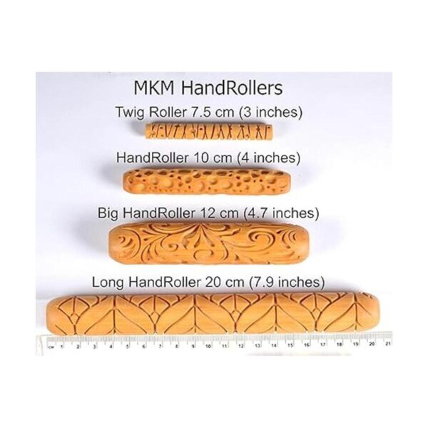 MKM Pottery Tools Rodillos de madera para arcilla TW18_2