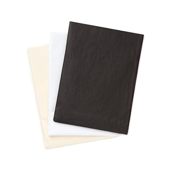 Hallmark Papel de seda a granel blanco negro y marfil
