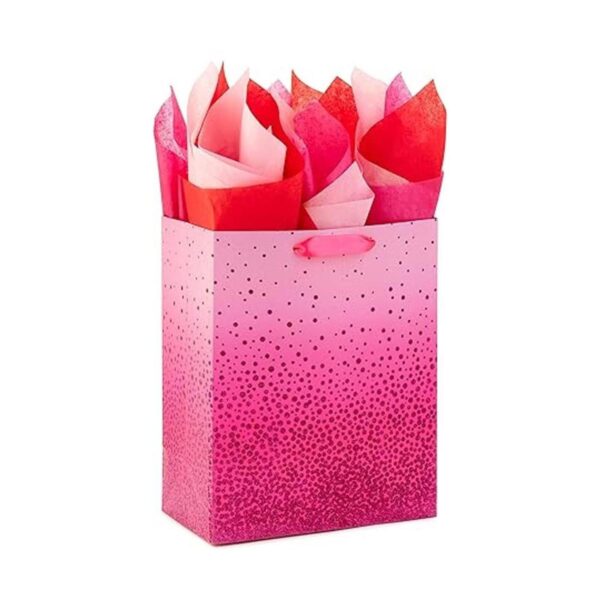 Hallmark Papel de seda a granel fucsia rojo y rosa para