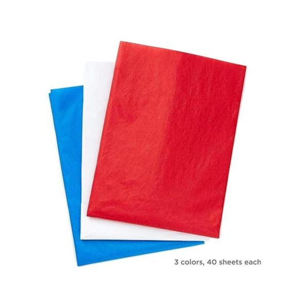 Hallmark Papel de seda a granel rojo blanco y azul para