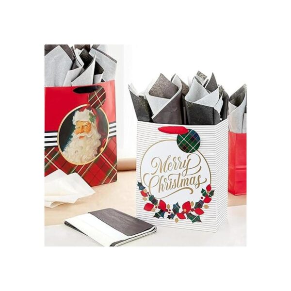 Hallmark Papel de seda a granel blanco negro y marfil