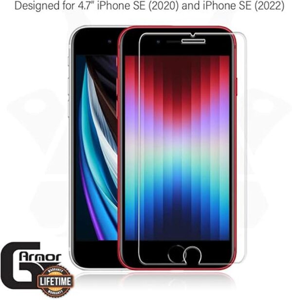 GArmor Paquete de 2 protectores de pantalla para iPhone SE_2