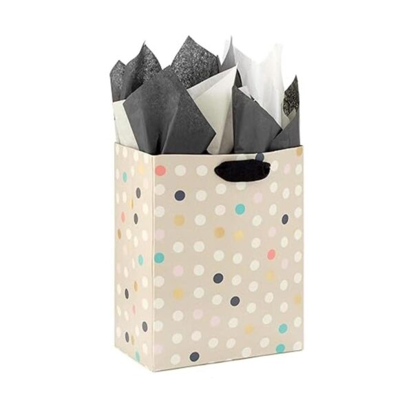 Hallmark Papel de seda a granel blanco negro y marfil