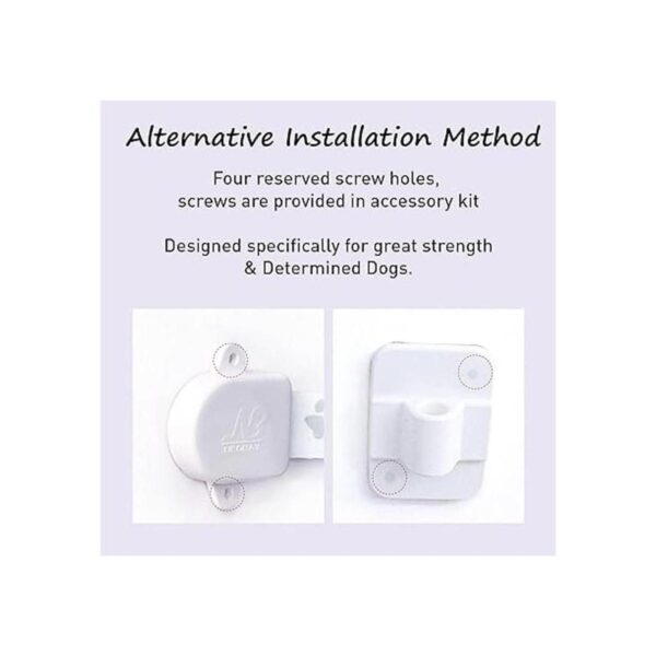 Neobay Pestillo ajustable para mascotas para puerta con