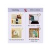 Neobay Pestillo ajustable para mascotas para puerta con