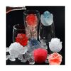 MEMOVAN Molde de jabón de silicona de flores 3D 4 piezas_5