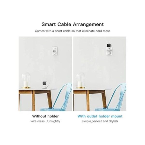HOLACA Soporte de pared para toma de corriente alterna 2