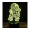 Lámpara de escritorio LED con plataforma de ilusión 3D
