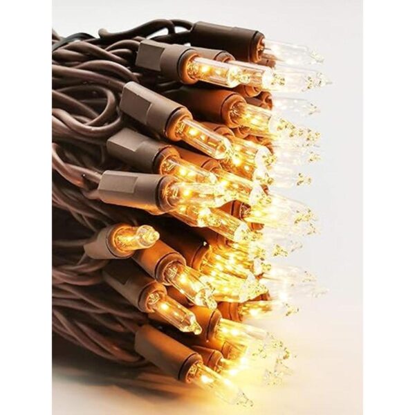 MXTCLM Luces de Navidad marrones 100 bombillas_1