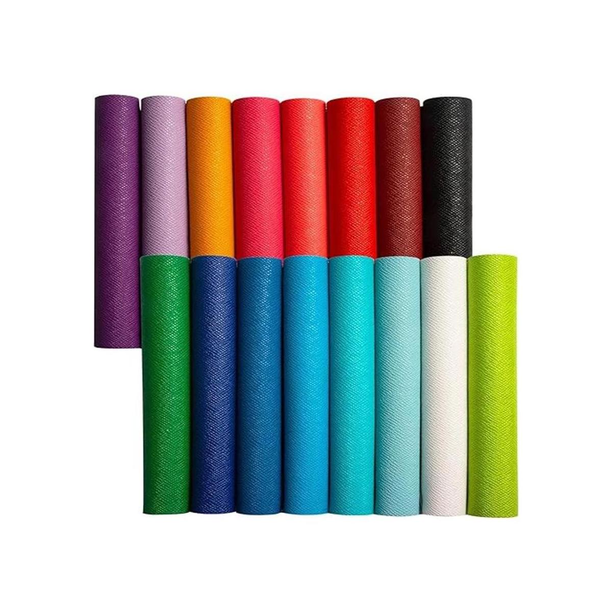 Hojas de cuero sintético para manualidades 16 piezas