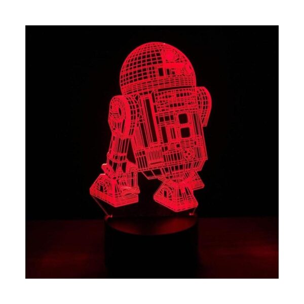Lámpara de escritorio LED con plataforma de ilusión 3D