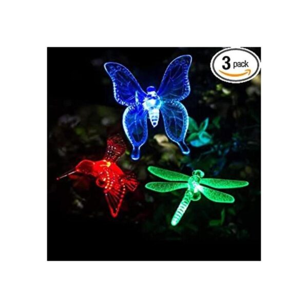 GIGALUMI Luces solares de estaca para jardín paquete de 3_1