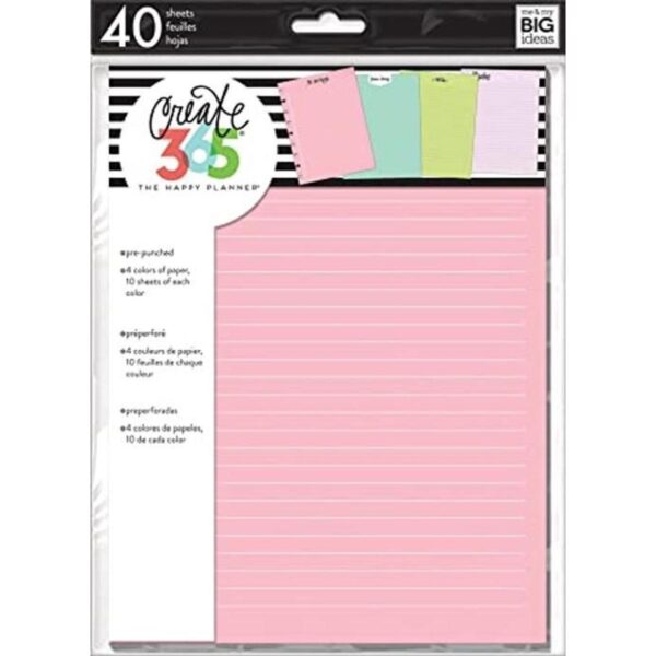 Me My Big Ideas Happy Planner Papel de relleno_1