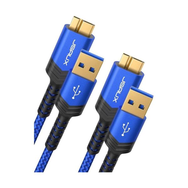 JSAUX USB 3.0 Micro Cable Cable de disco duro externo 2
