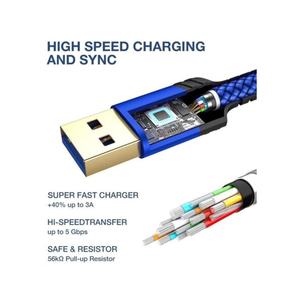 JSAUX USB 3.0 Micro Cable Cable de disco duro externo 2