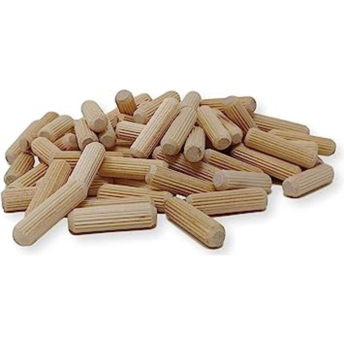 Paquete de 100 pasadores de madera de 516 x 1 12