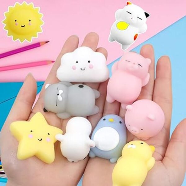 POKONBOY Paquete de 60 juguetes blandos de Mochi juguetes_3